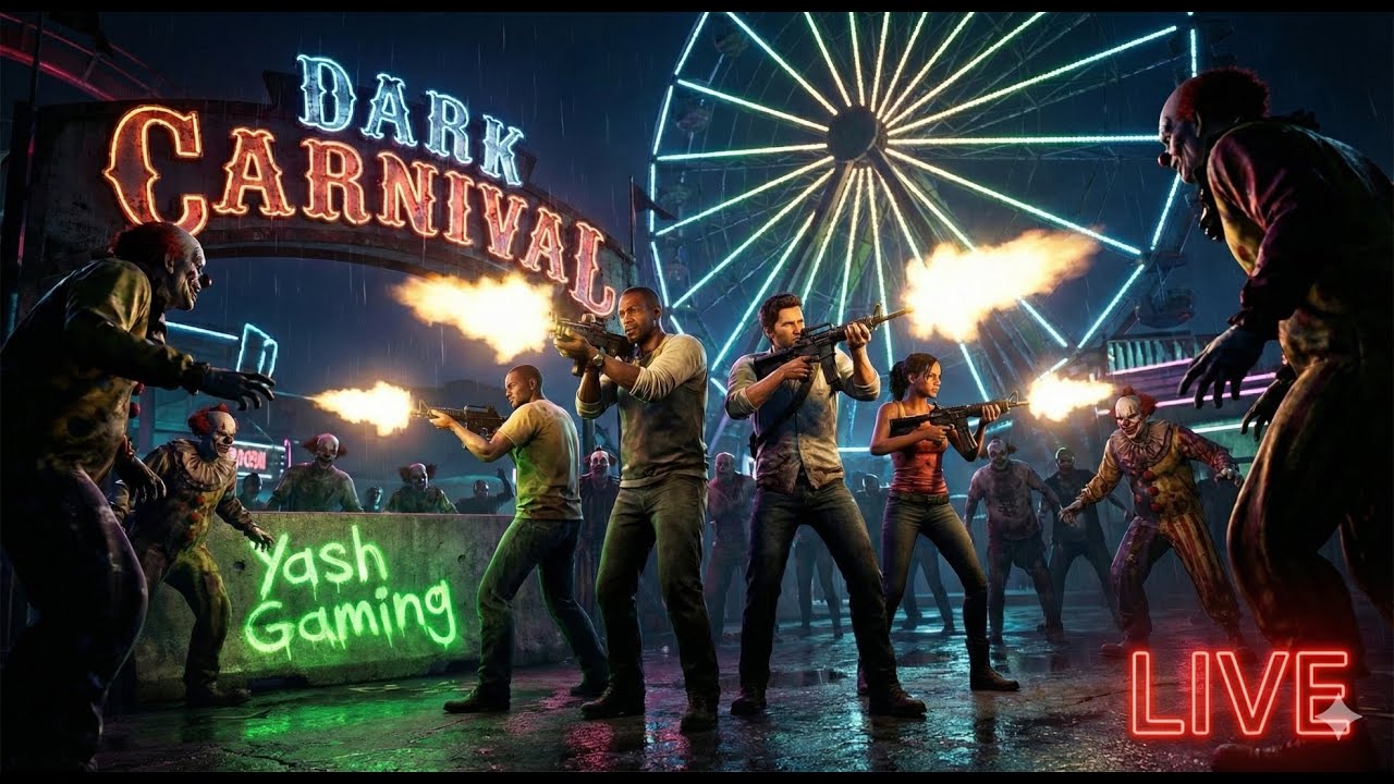 CLOWN NIGHTMARE! 🤡 Dark Carnival Full Gameplay - Left 4 Dead 2 #nocommentary #left4dead2