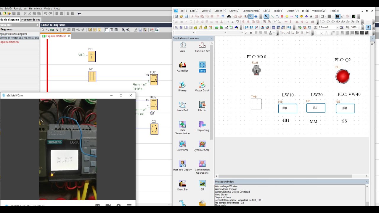 PARTE 14 TALLER  HMI TEMPORIZADORES   KINCO DTOOLS MÁS PLC LOGO V8 SIEMENS