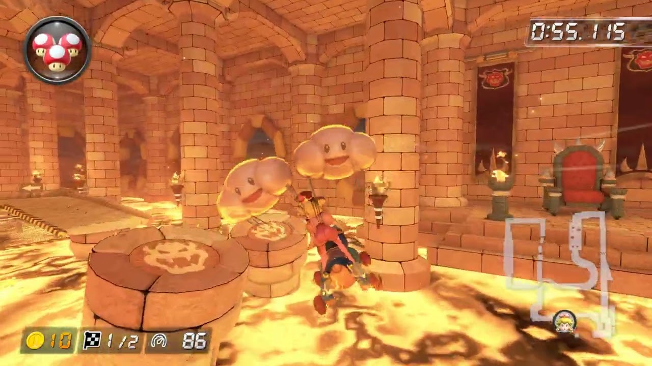 [MK8DX CT] GBA Bowser Castle 4 - 2:18.958 (150cc, Shroomless)