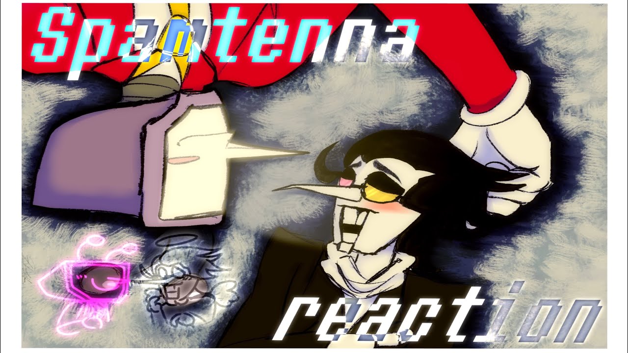 Spamton & Tenna react//Spamtenna//Deltarune gacha reaction//SPEED: 0.5x