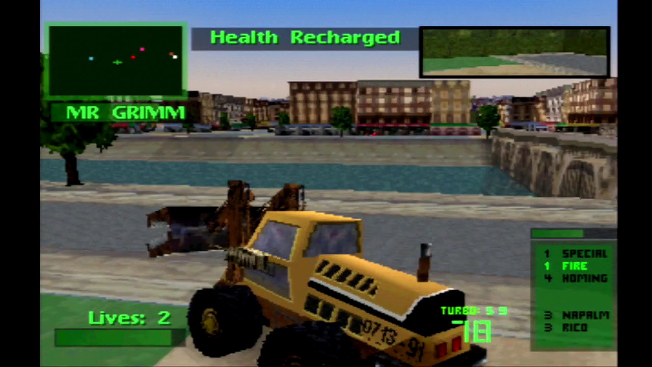 Twisted Metal 2 Mr. Slam Tournament Playthrough HD