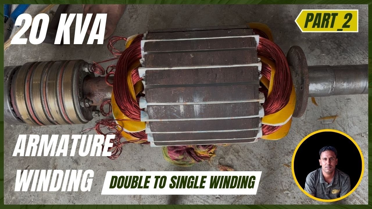 20 KVA Three Phase Armaure Winding | Perfect Engineer