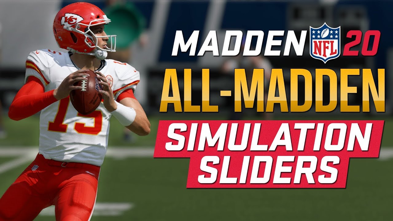 Madden 20 ALL-MADDEN SIMULATION SLIDERS & FRANCHISE SETTINGS (V.3)