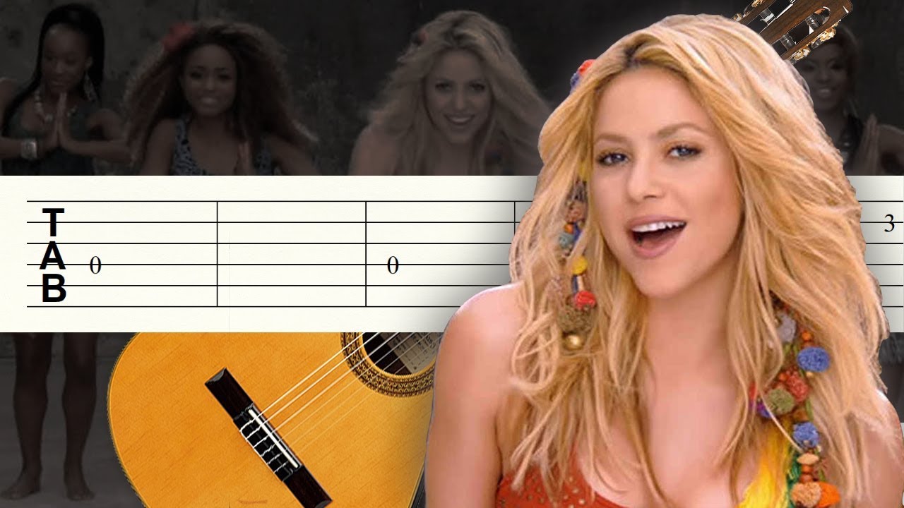 Waka Waka - Shakira - Guitarra Tutorial - Punteo