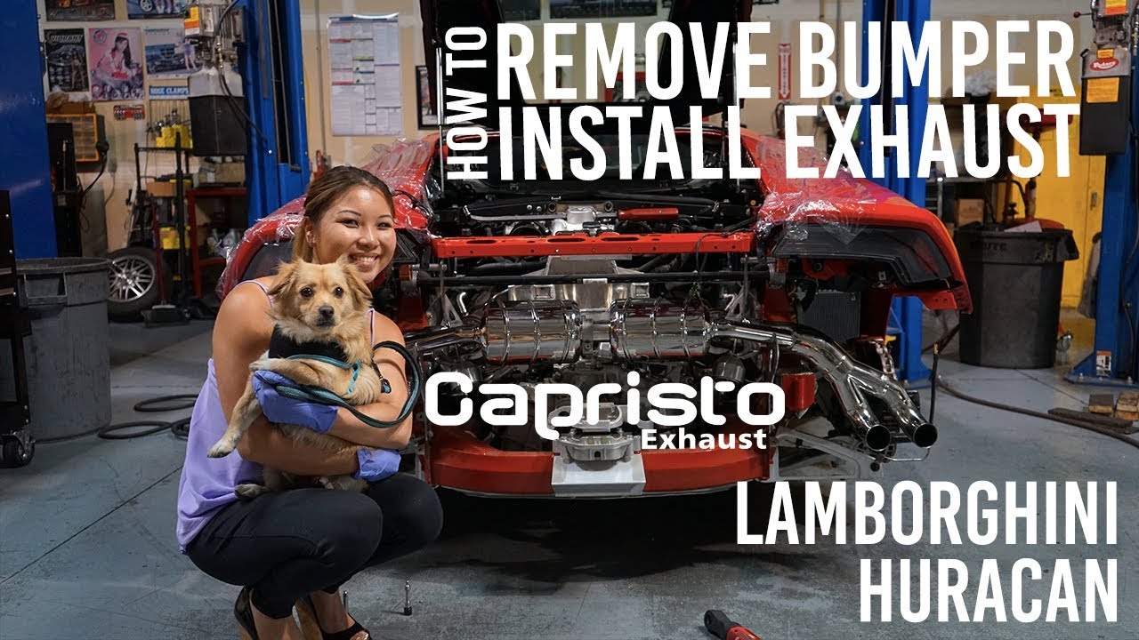 Formula Autohaus - HOW TO REMOVE THE REAR BUMPER LAMBORGHINI HURACA AND INSTALL A CAPRISTO EXHAUST