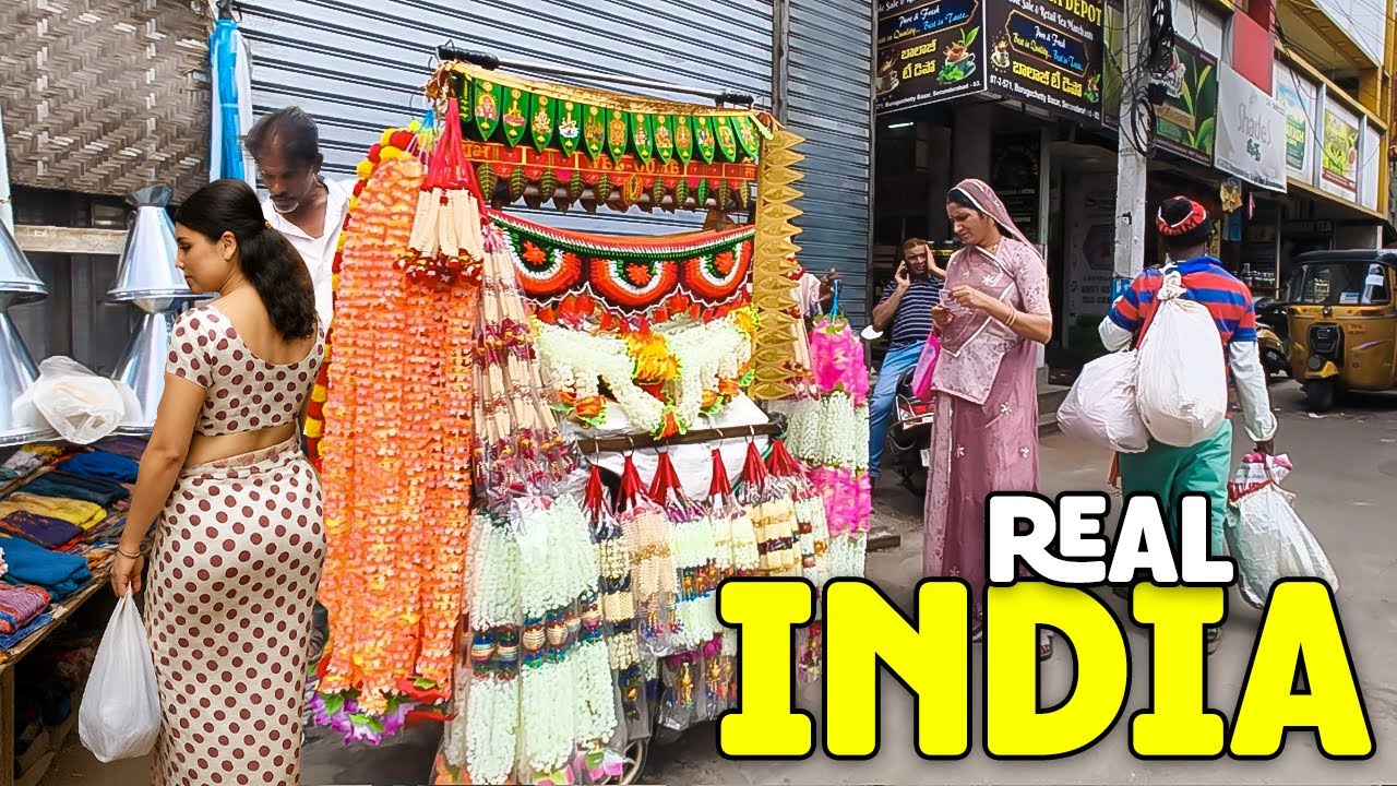 Прогулка по настоящим улицам Индии 🇮🇳 | Повседневная жизнь в 4K (2025)