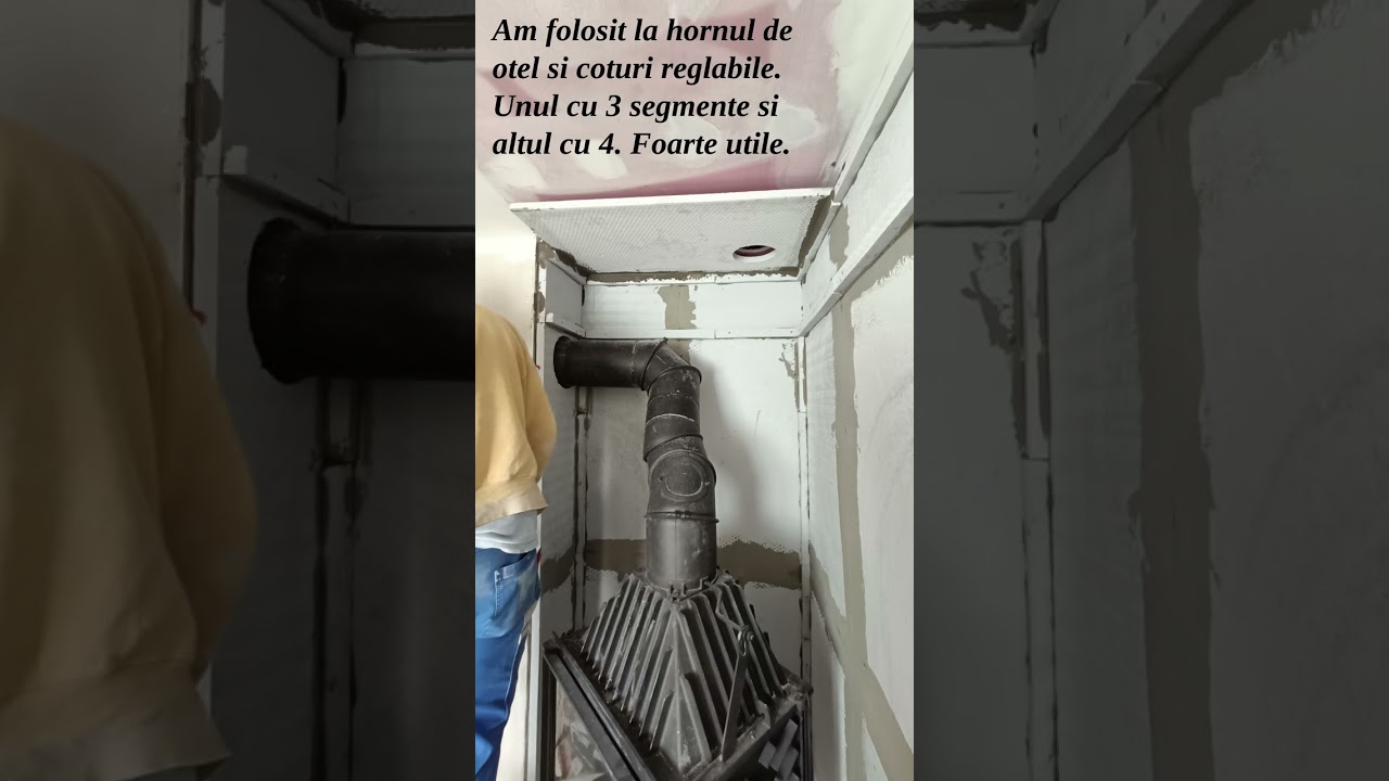 Construcție șemineu pas cu pas. Distribuție aer cald. Fireplace construction. Step by step.