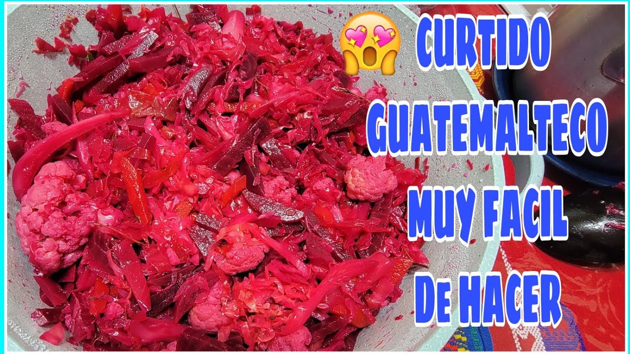 Como Hacer Curtido Guatemalteco🇬🇹/ Curtido De Verduras/ Recetas Faciles