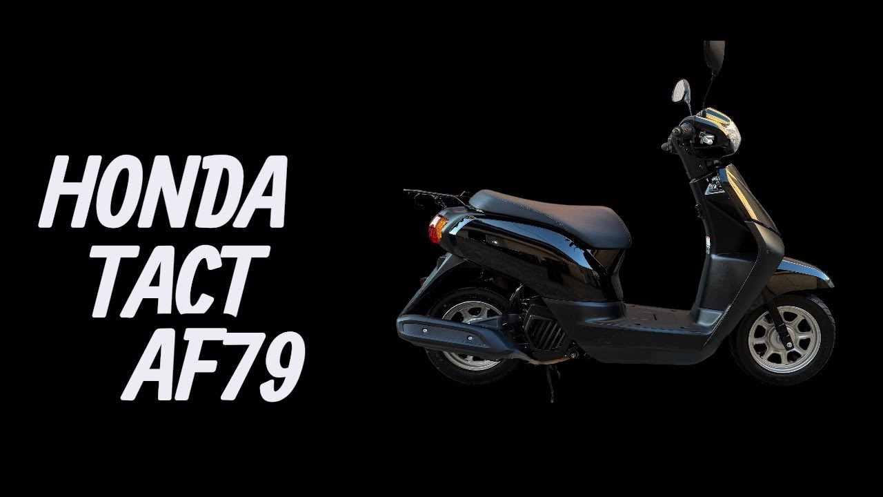 ホンダ　HONDA   TACT  タクトベーシック　AF79   ブラック　始動