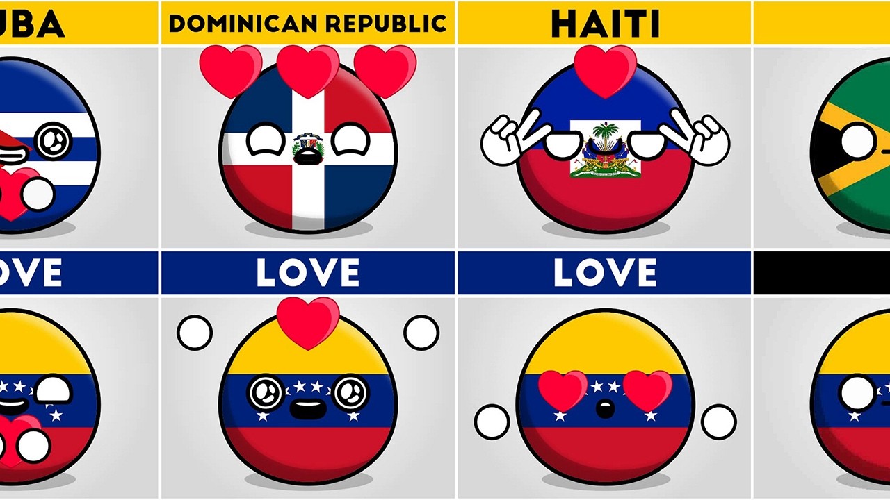 Страны, которые любят или ненавидят Венесуэлу! 2026 _ #countryballs