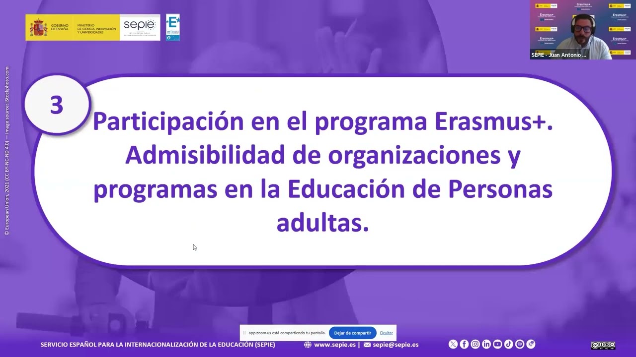 Webinario “Oportunidades de movilidad Erasmus+ para el Sector de Educación de Personas Adultas”