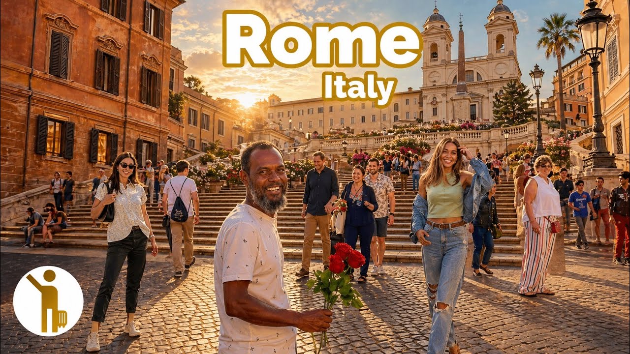 Rome, Italy 🇮🇹 - Old Streets and Fountains - 4K 60fps HDR Walking Tour