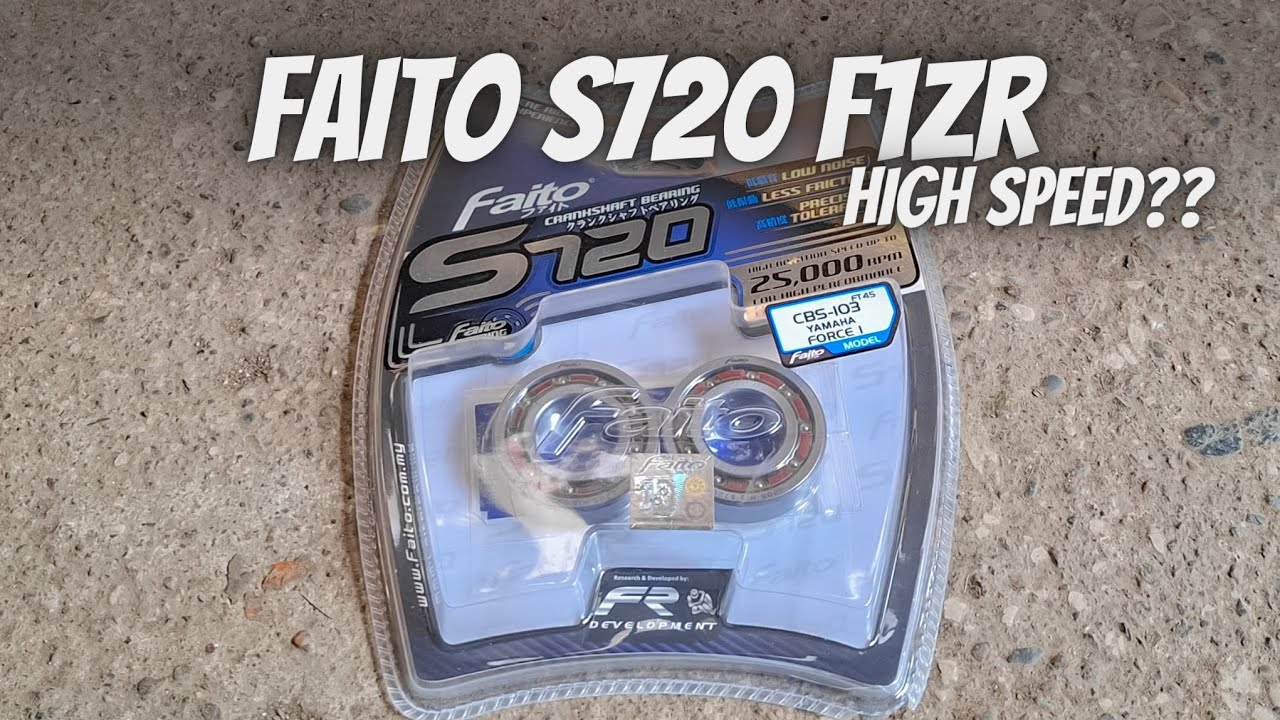REVIEW BEARING KRUK AS FAITO S720 F1ZR❗️MAU BERHARAP APA DARI BEARING RACING❓️HEHE