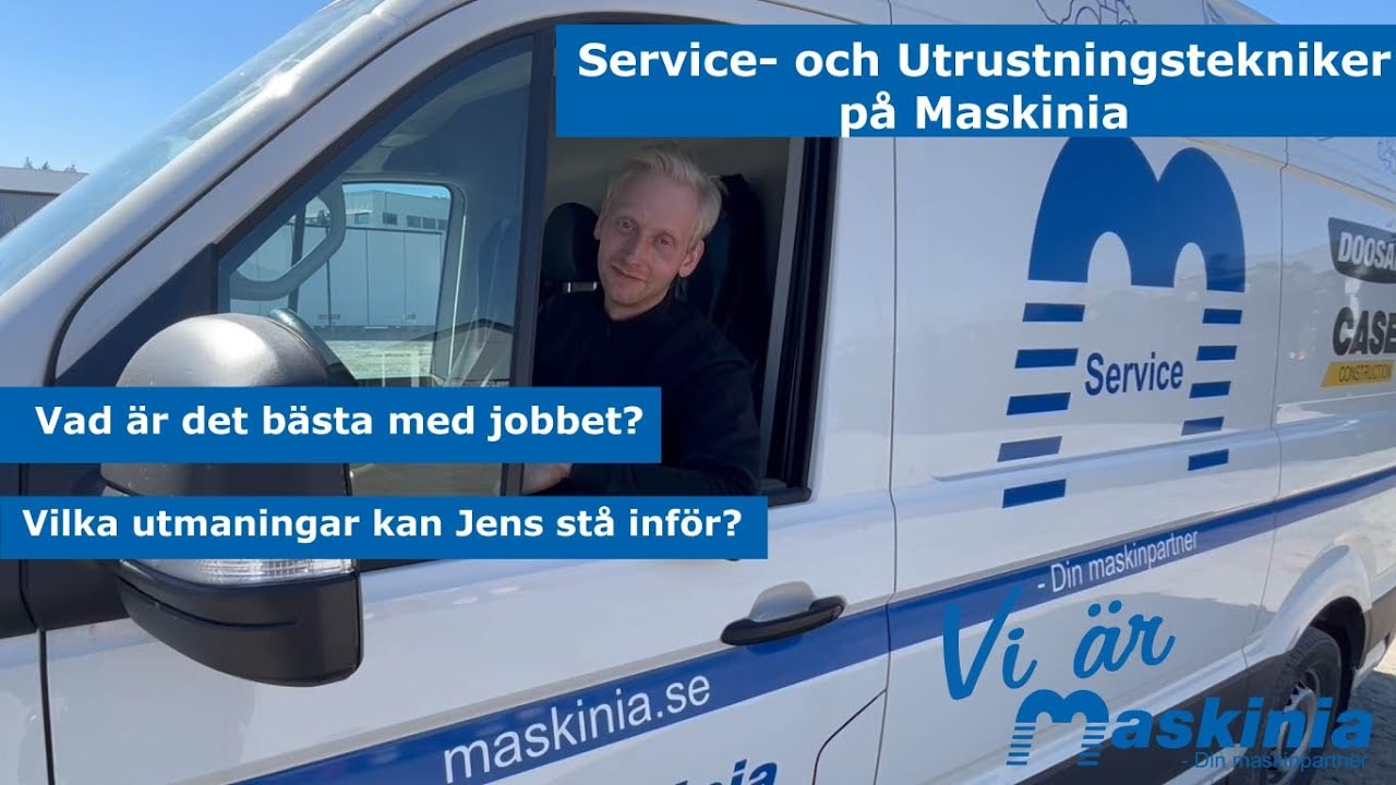 Vi &auml;r Maskinia: Service-och Utrustningstekniker Jens Steifeldt