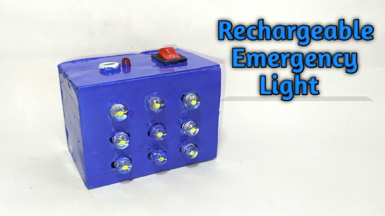 How To Make A Rechargeable Emergency Light