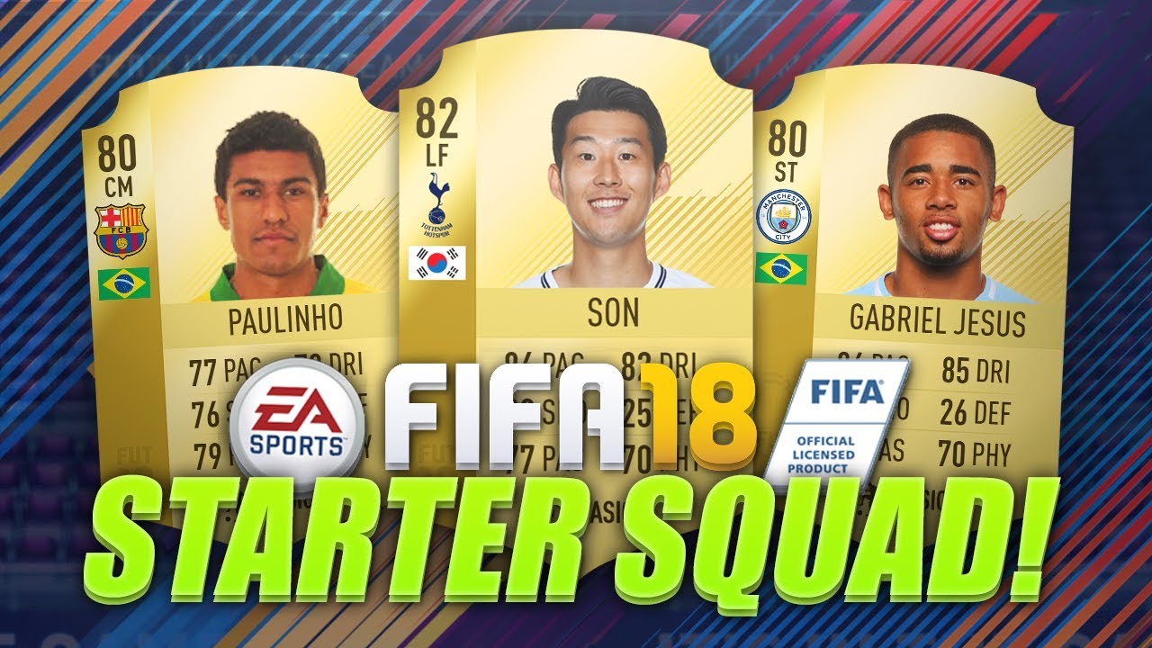 MY FIFA 18 STARTER SQUAD! w/ JESUS, SON, PAULINHO & MORE! (FIFA 18 Ultimate Team)