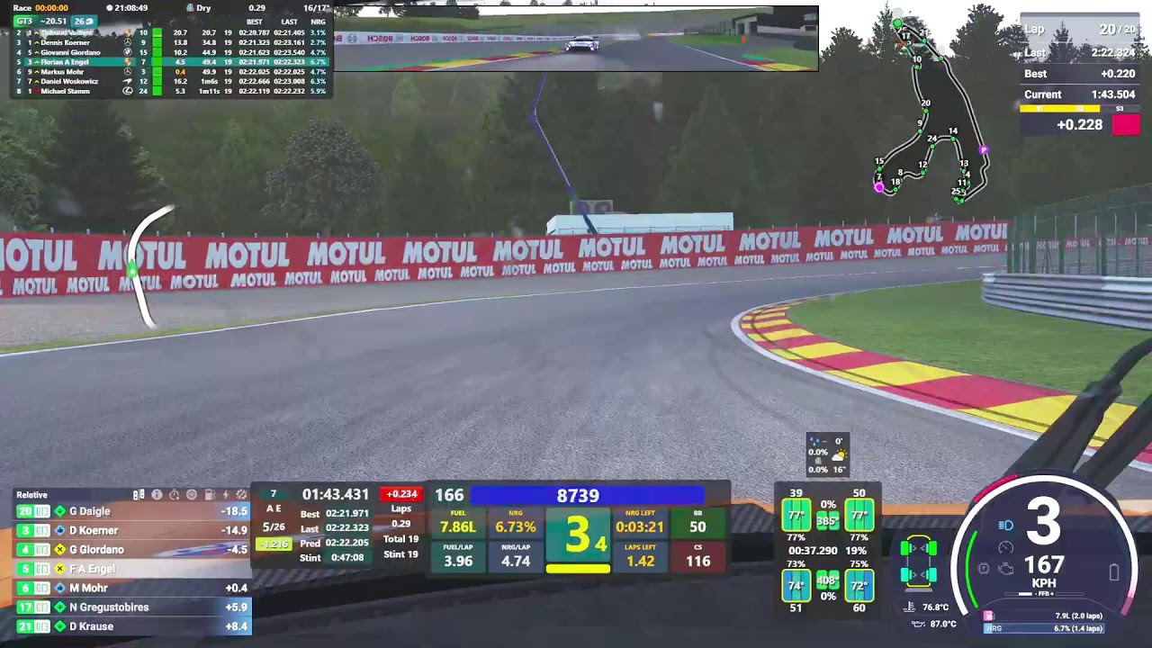 LeMans Ultimate -  LMGT3 Sprint Cup Round 6 @ Spa