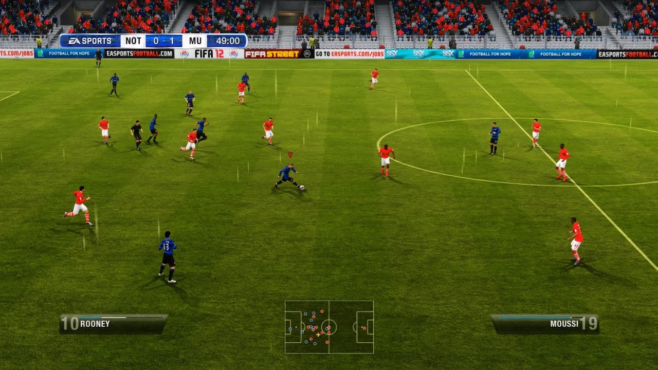 FIFA 12 Career Mode EPL Manchester United Season 1 Round 12 Legendary Gameplay