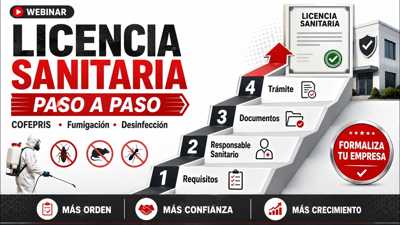 EL PASO A PASO DE UNA LICENCIA SANITARIA DE CONTROL DE PLAGAS URBANAS / FUMIGACION /DESINFECCION
