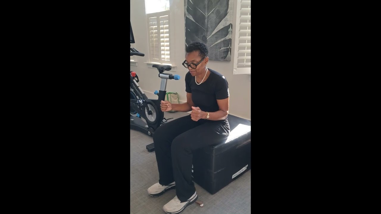 Self-Mobilization of the Ankle to Improve Sit to Stand #strokerehabilitation #strokesurvivor