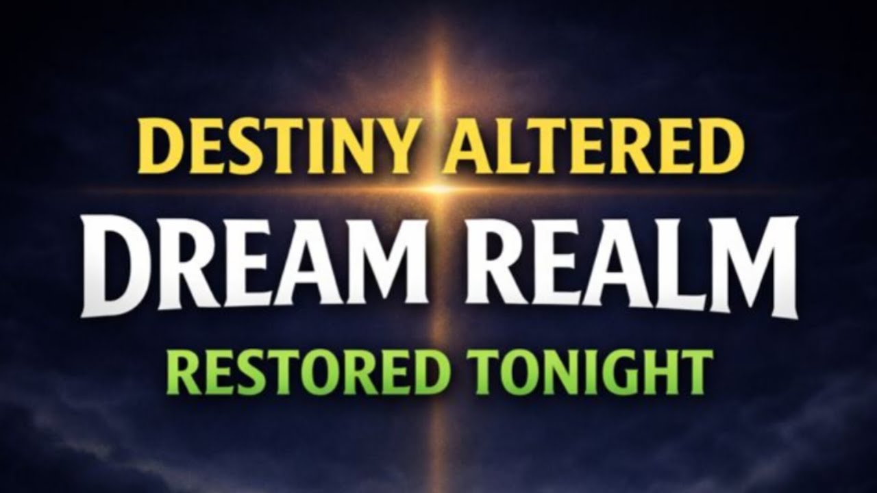 YOUR DESTINY WAS ALTERED IN THE DREAM REALM — TONIGHT GOD RESTORES THE ORIGINAL DESIGN