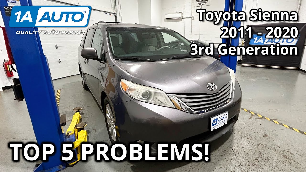 5 главных проблем минивэна Toyota Sienna 2011-2020 3-го поколения