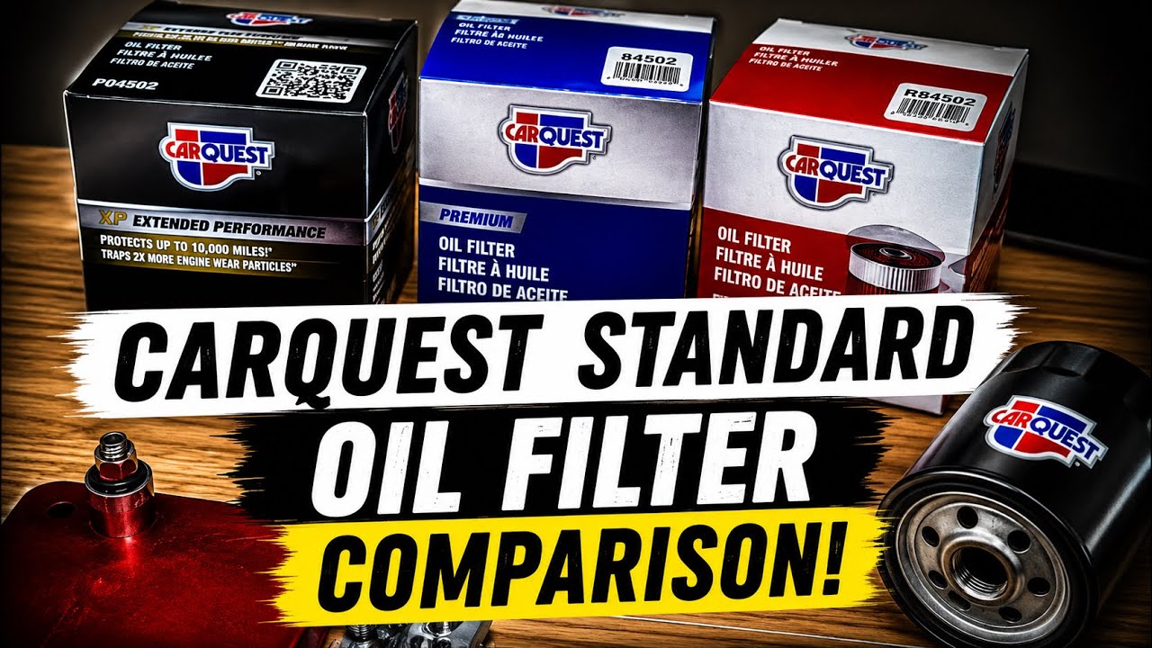 Сравнение масляных фильтров CarQuest Standard и EP и Premium (видео прямой трансляции)