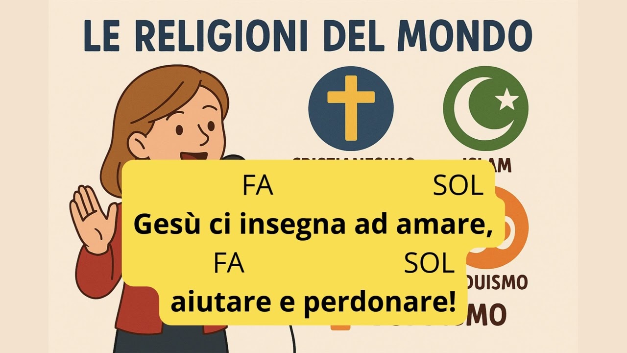 🎶 Le Religioni del Mondo – Canzone Educativa per Bambini 🌍🎤