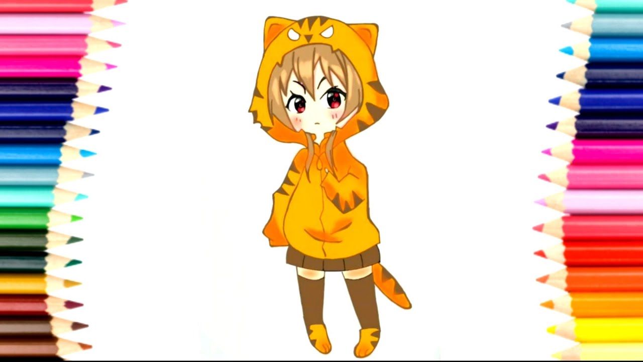 Cute Anime with Cat Hoodie