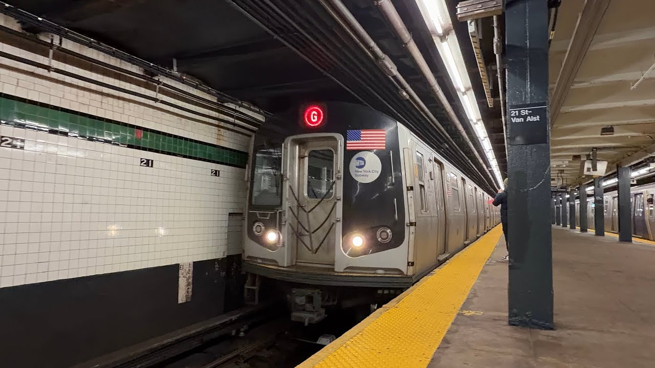 R211 & R160 G train Action in Queens + 7 Train at Hunters Point Av