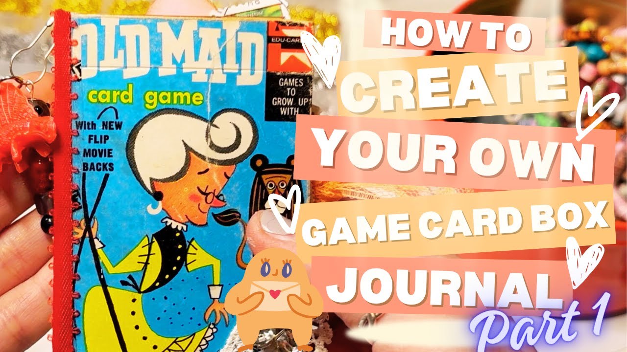 Create a Journal out of a Game Card Box!  Part 1 - Making the Cover and Signature