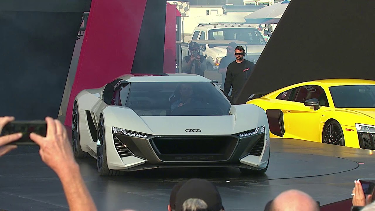 Audi PB 18 e tron concept car world premiere reveal footage