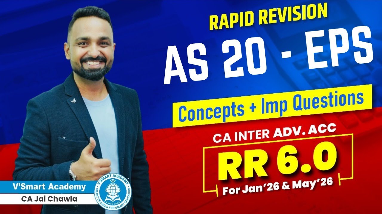 AS 20 | EPS | Rapid Revision 6.0 | Jan/May'26 | CA Inter Advanced Accounts | CA. Jai Chawla