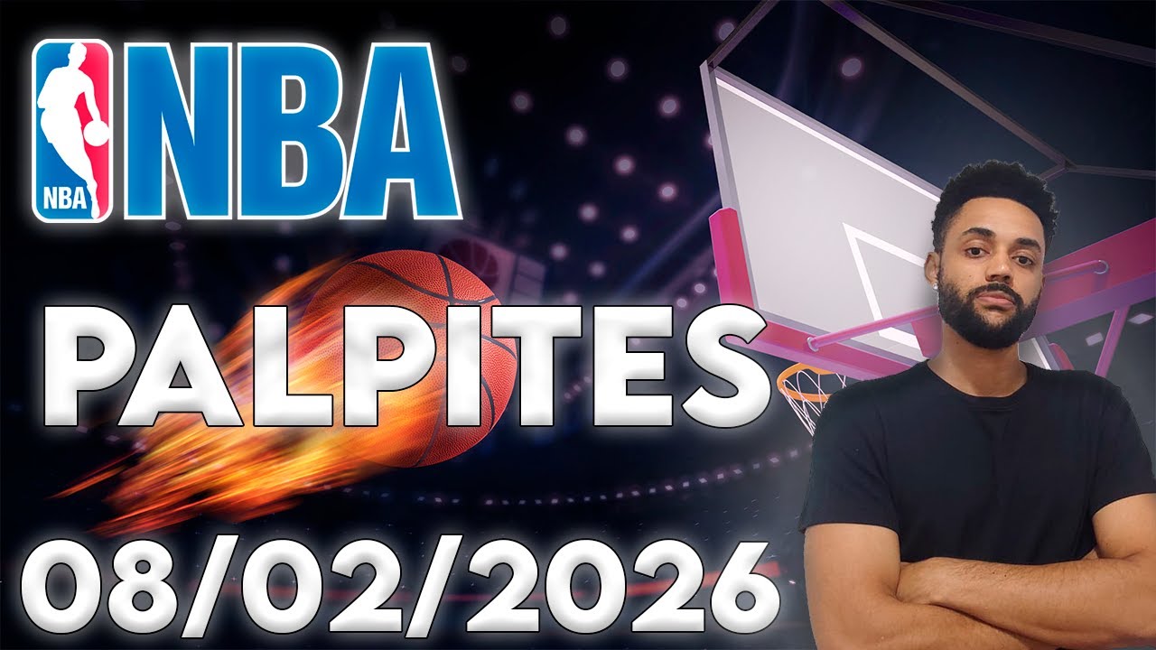 🏀💸 PALPITES NBA DE HOJE  - PARTIDAS + JOGADORES - 08/02/2026 💸🏀