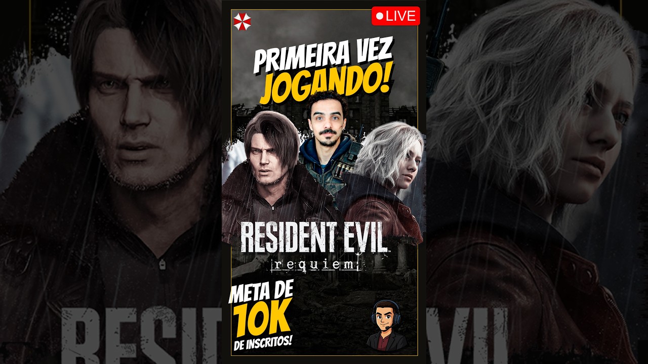 RE9 REQUIEM AO VIVO (PT-BR) + INSANO😱 #ResidentEvil9Requiem #aovivo #ptbr #shorts