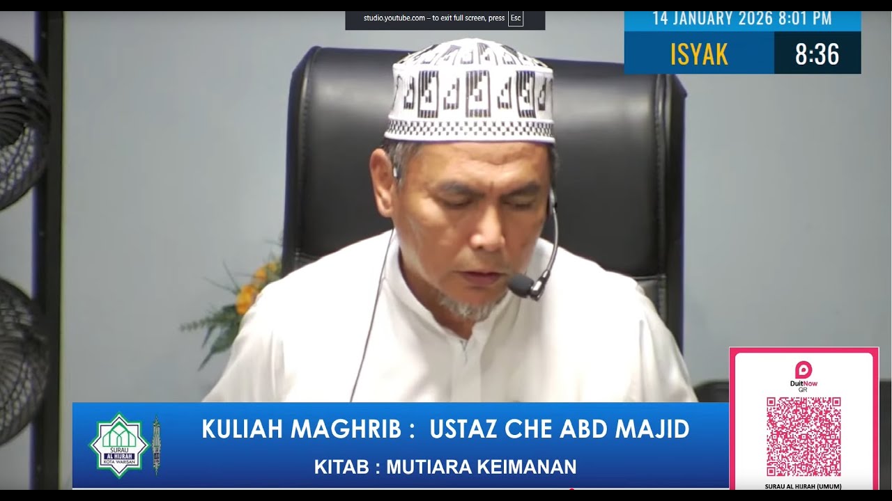 Kuliah Bulanan SAH KW Live Stream