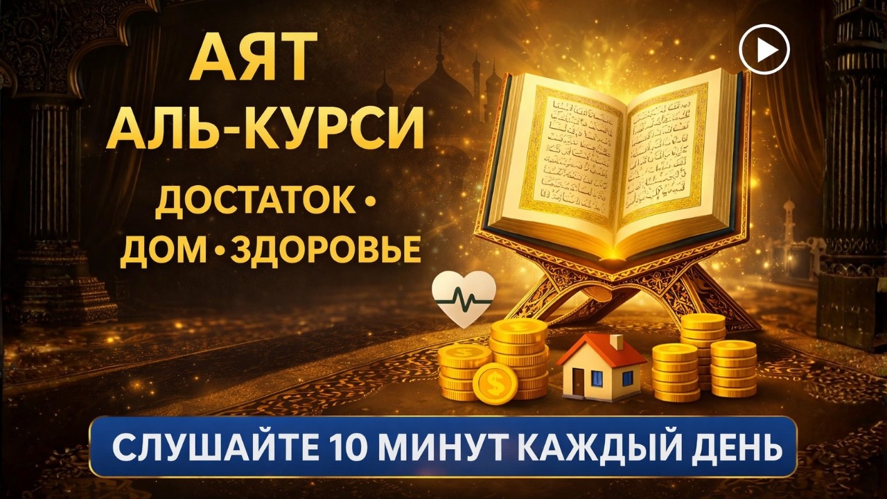Аят аль-Курси — Мощная молитва для достатка, дома и здоровья | Слушай 10 минут каждый день