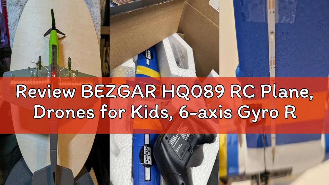 Review BEZGAR HQ089 RC Plane, Drones for Kids, 6-axis Gyro Remote Control Airplane, RC Helicopter, E