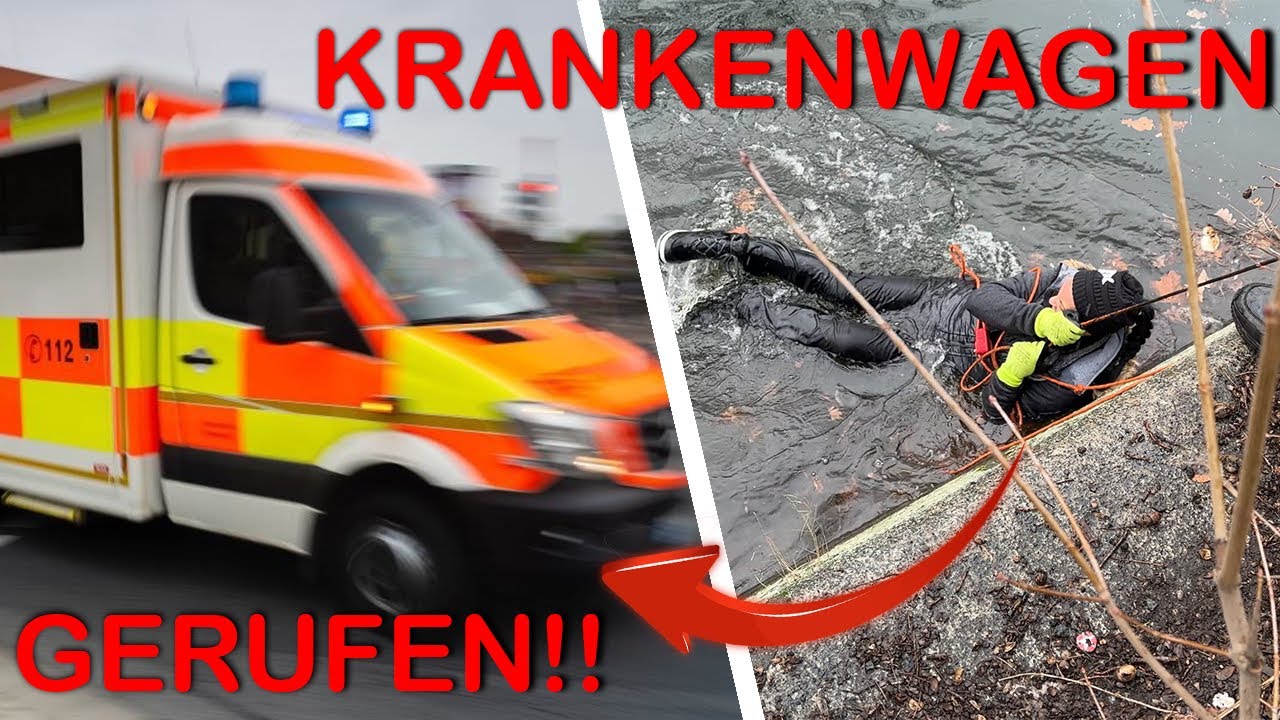 Wir mussten den KRANKENWAGEN rufen!...😧🤕 / Magnetfischen mit Gebrüder Lange