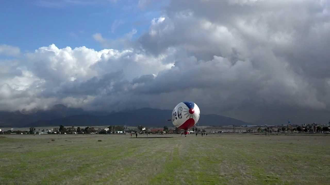 snoopy 2 blimp take off and landings at Brownfield Municipal Airport
