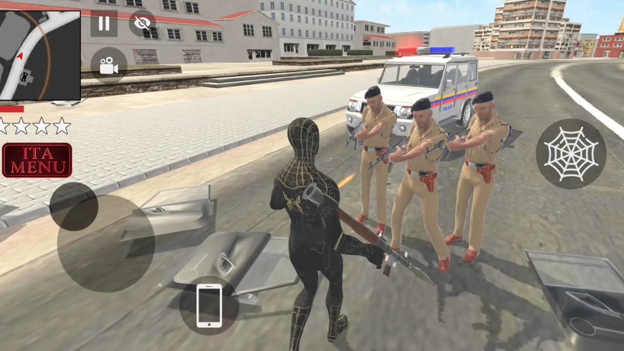 Spider man vs police 🚨 ki petahi kar de in Indian crime game 🤑