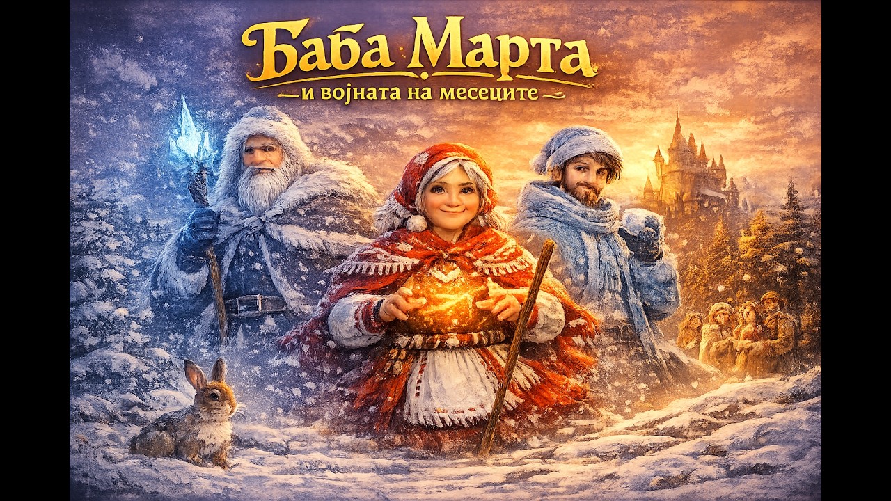 Баба Марта и војната на месеците 🌸приказна на македонски јазик 🌸Baba Marta i vojnata na 🌸