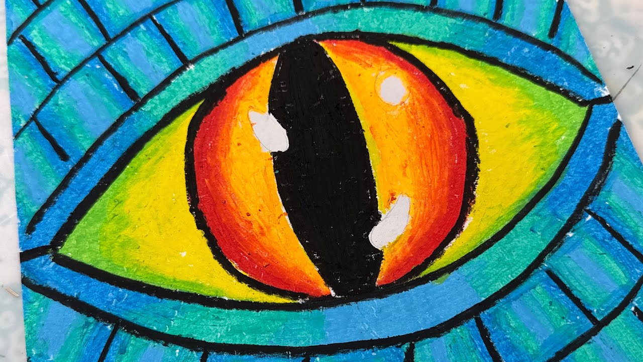 Oil Pastel Dragon Eye 