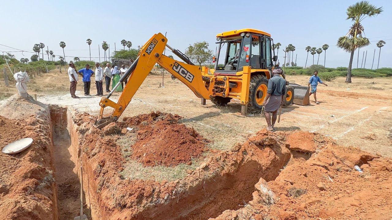 JCB 3DX Urgently Going and Bucket Change to Home Foundation in Panankulam | jcb video