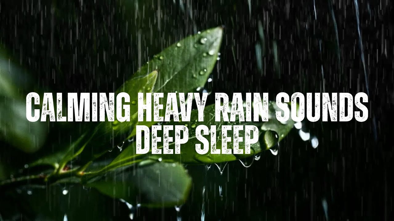 Calming Heavy Rain Sounds for Deep Sleep and Stress Relief