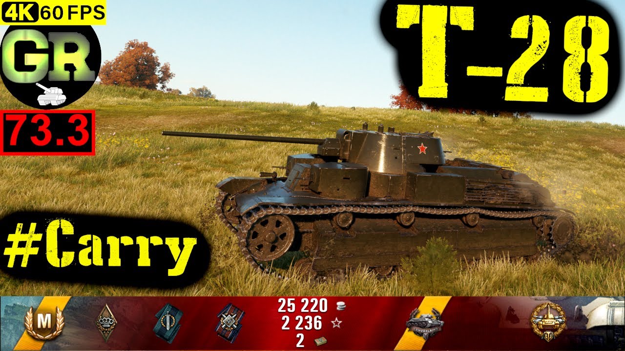 73_World of Tanks T-28 WoT Replay - 5 Kills 2K DMG(Patch 1.4.0)