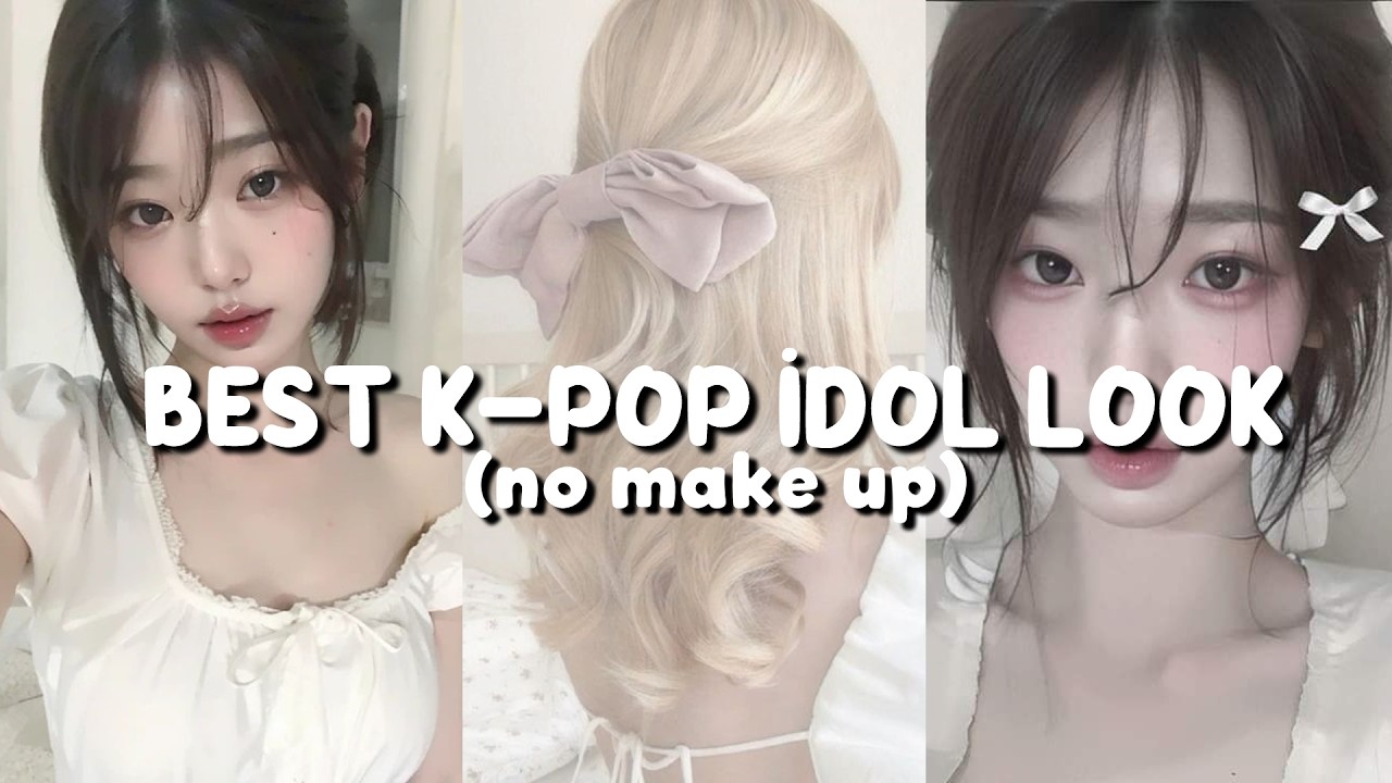 How to Look Like a KPOP İDOL GİRL Without Makeup (Skin, Hair, Body, Outfits)