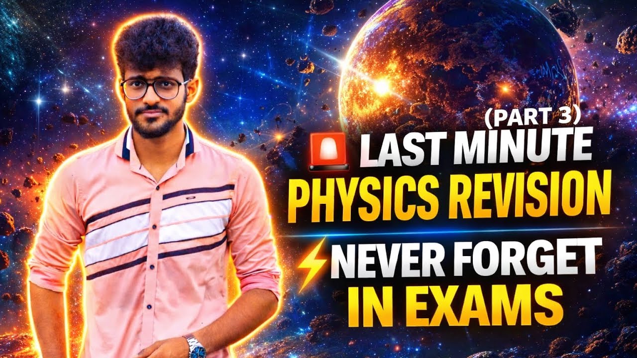 Physics Exam Tomorrow? ⚠️ Last Minute Revision Trick (Part 3)