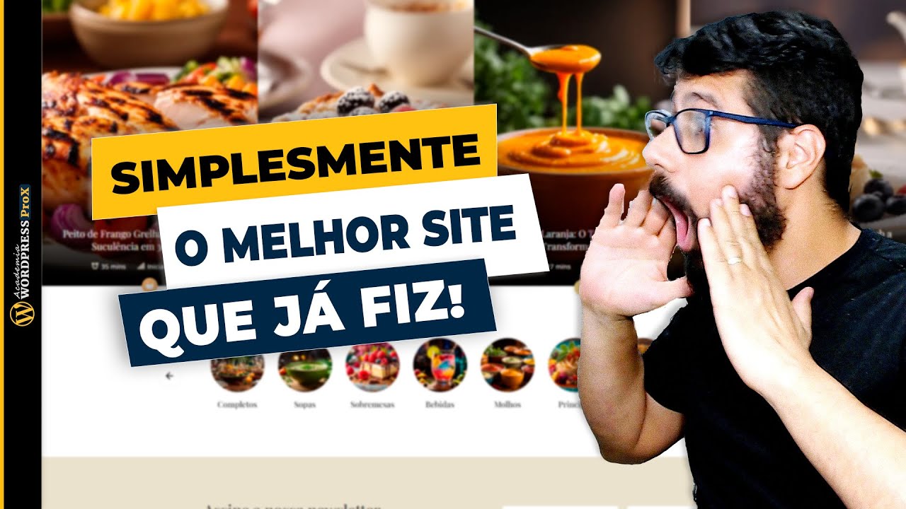 Como Criar Seu Blog/Site de Receitas no WordPress | Tema Yummy Bites e Plugin WP Delicious
