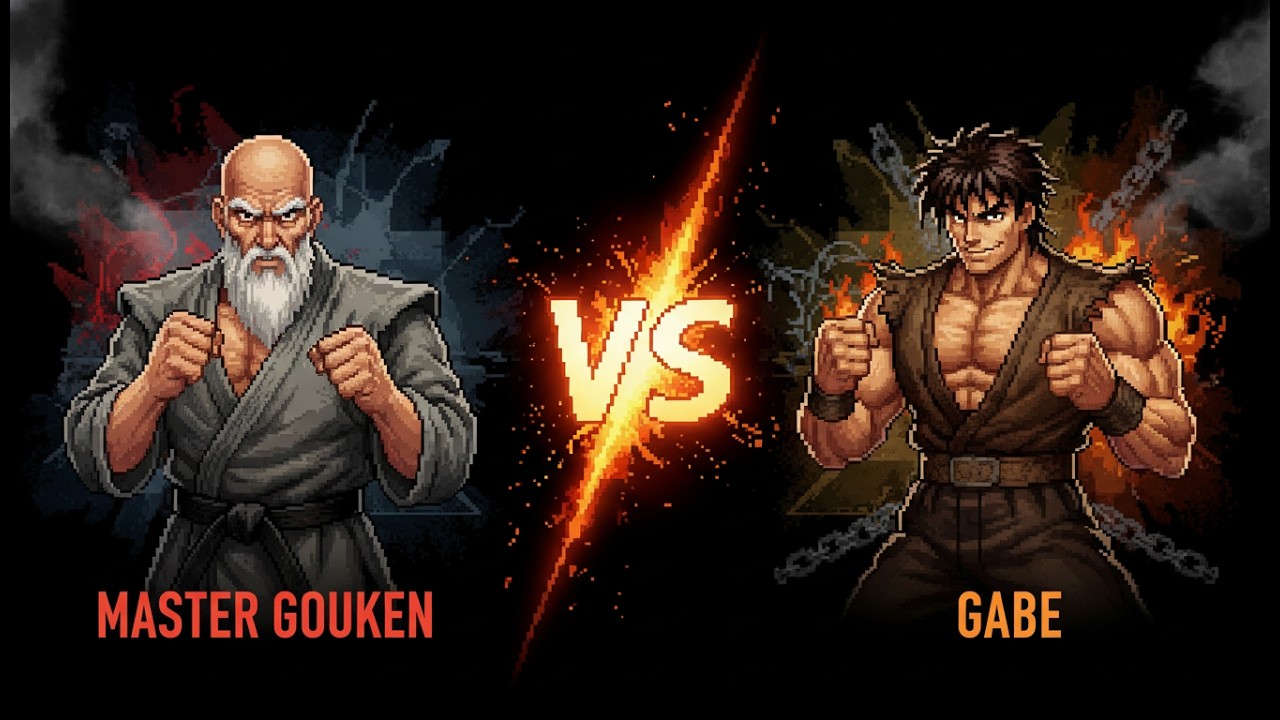 [MASTER GOUKEN] VS [GABE] | Random MUGEN Battle | Retro Fighting Games